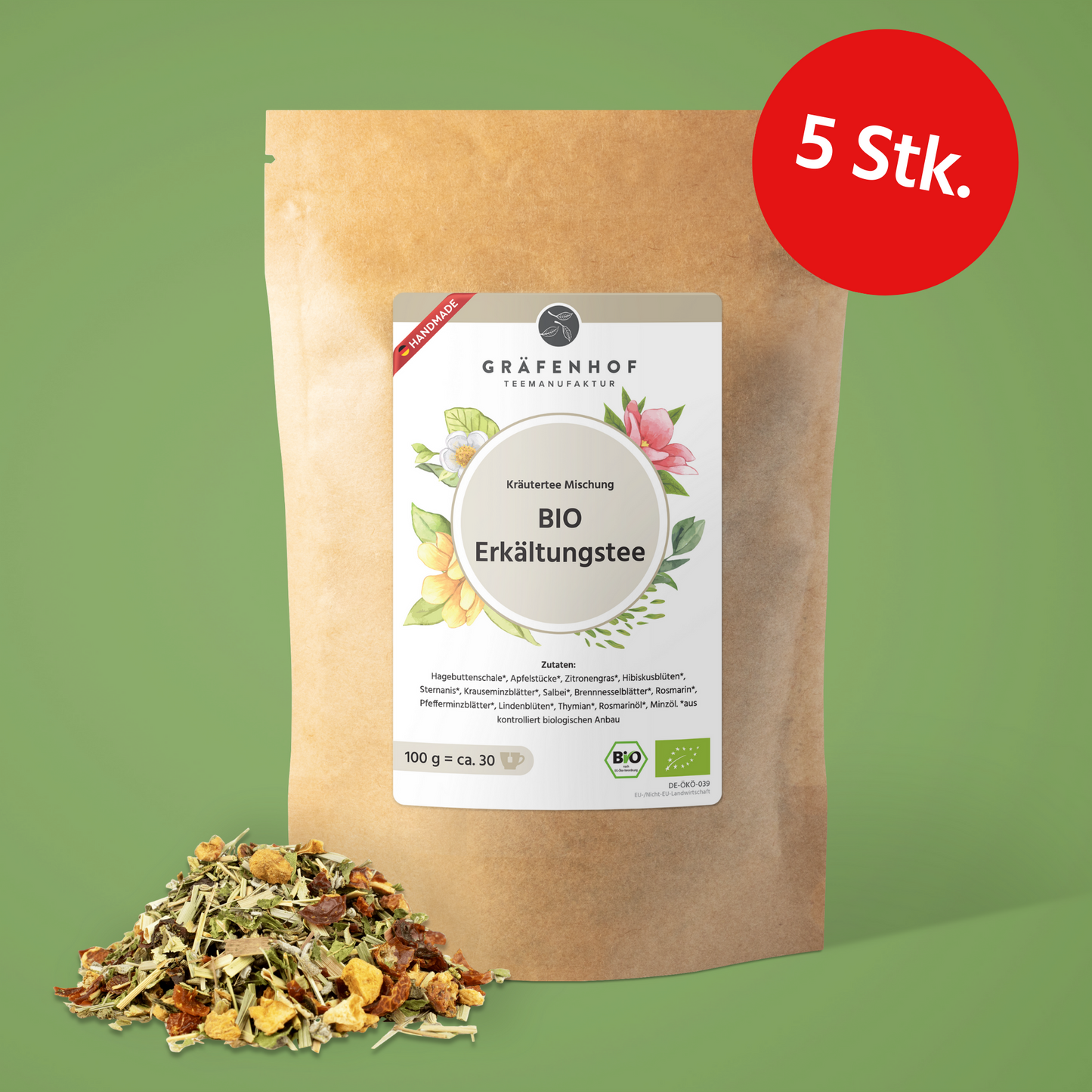 BIO Schnief (ehemalig Erkältungstee) - 5 Stk. x 100g