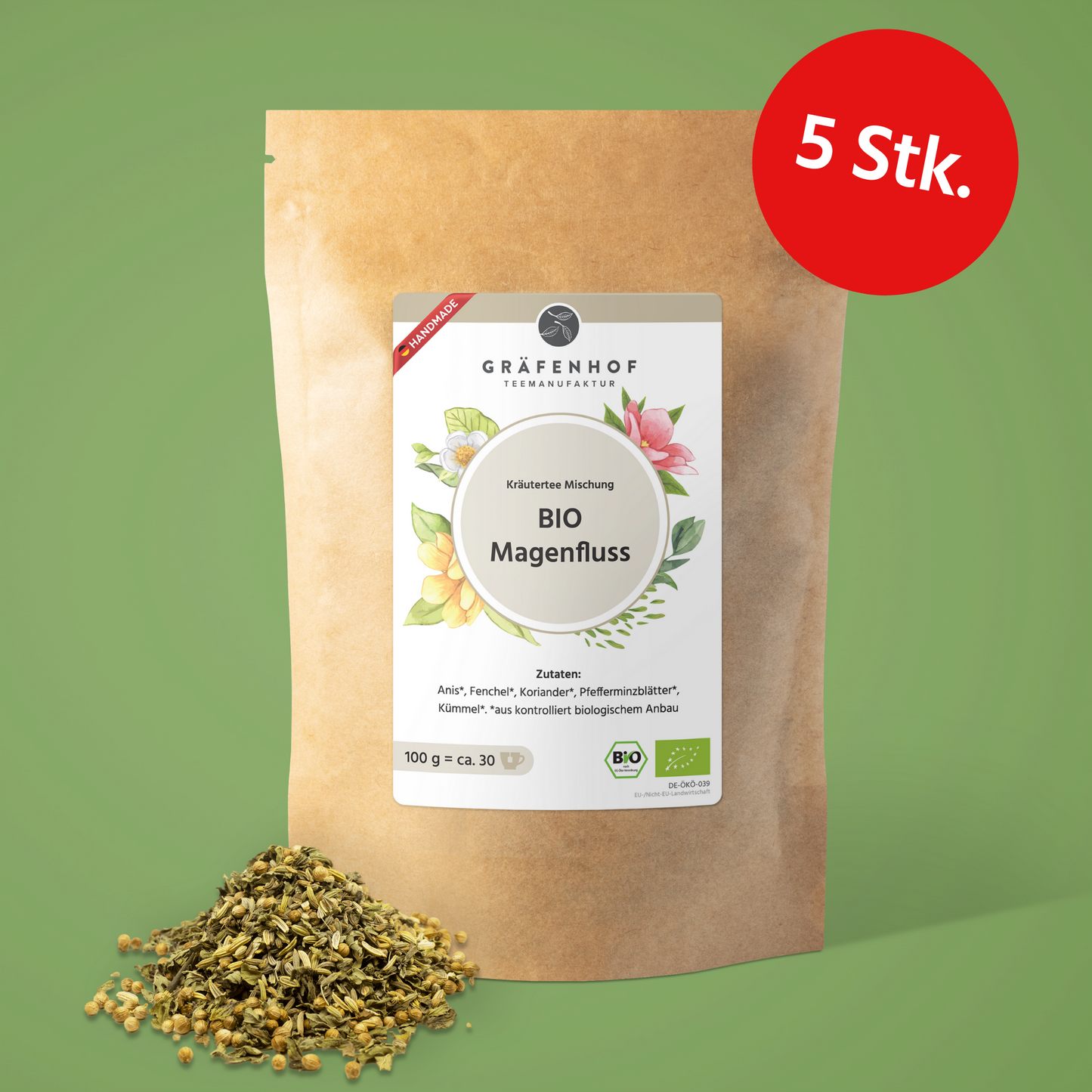 BIO Magenfluss - 5 Stk. x 100g