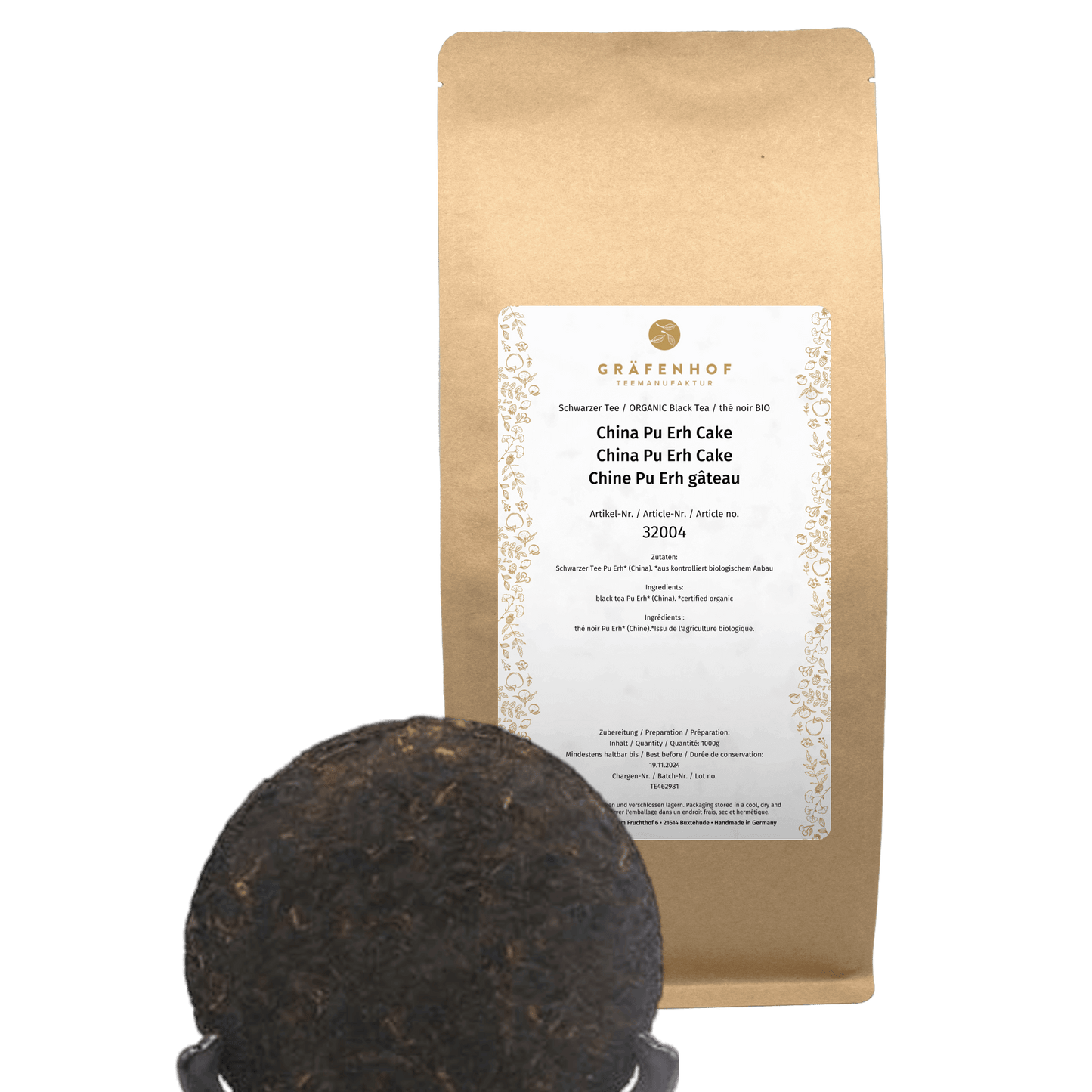 China Pu Erh Cake