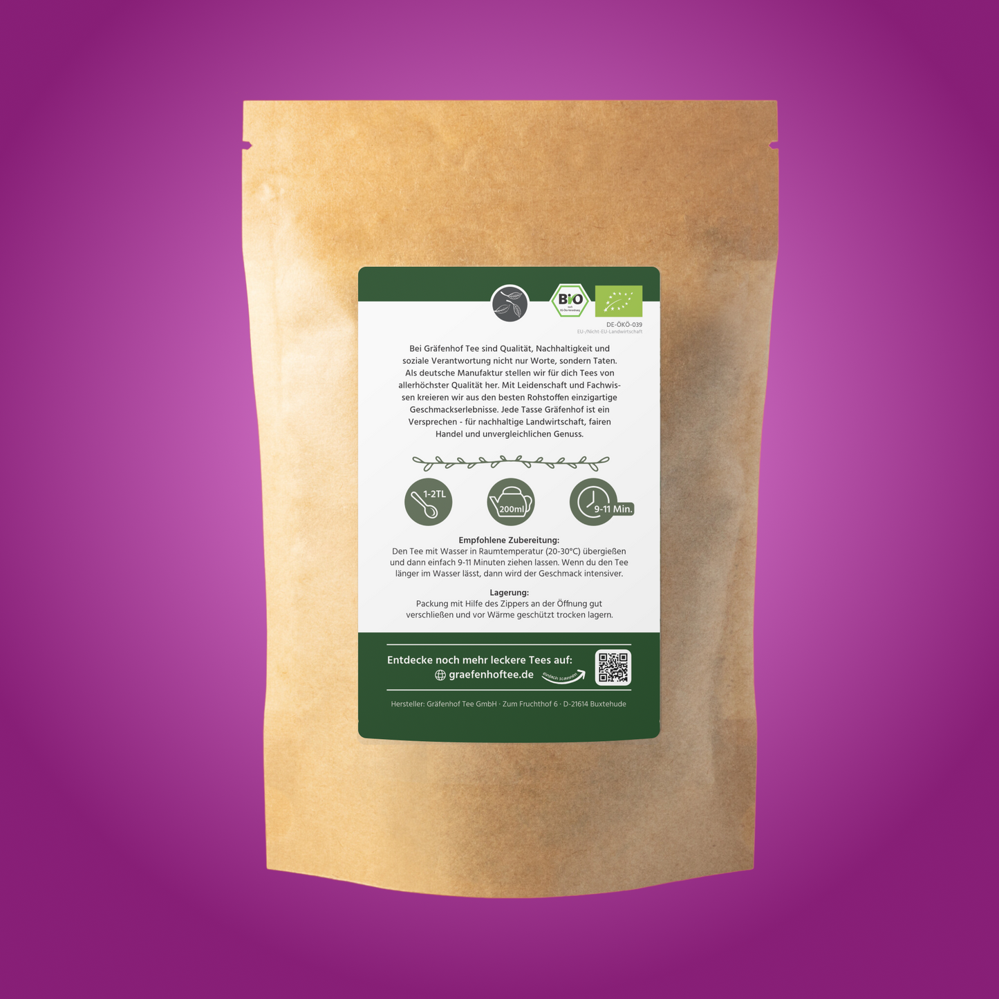 BIO Eistee Mango Maracuja (Cold Brew) - 5 Stk. x 100g