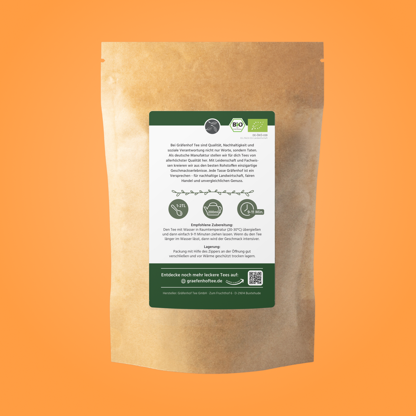 BIO Eistee Pfirsich (Cold Brew) - 5 Stk. x 100g