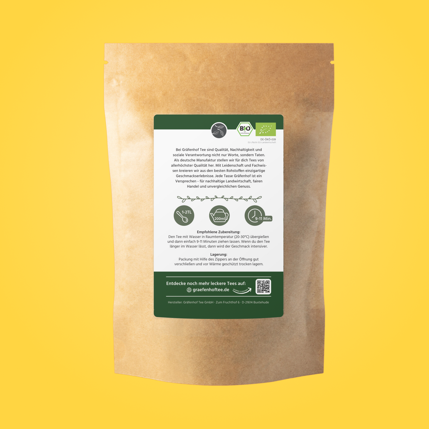 BIO Eistee Zitrone (Cold Brew) - 5 Stk. x 100g