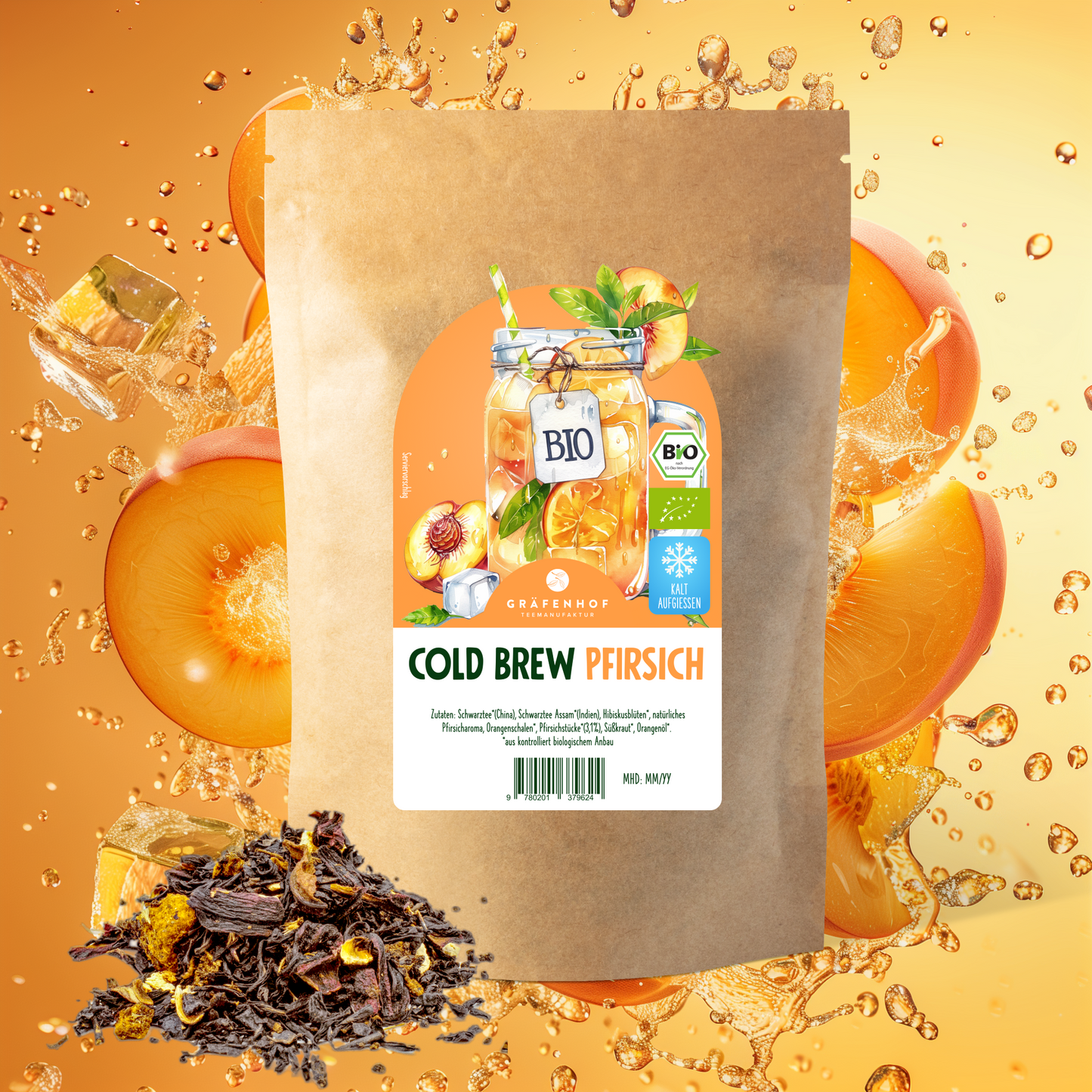 BIO Eistee Pfirsich (Cold Brew) - 5x 100g